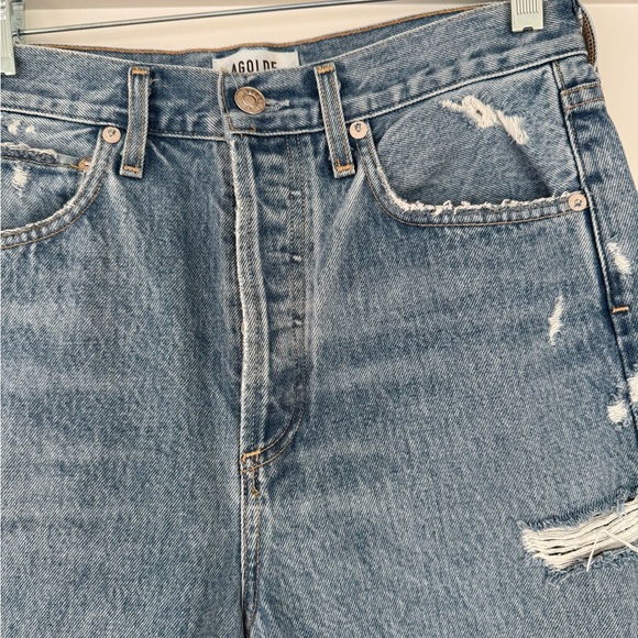 Agolde 90s Mid Rise Straight Fit Jeans, Sz 25 - Picture 5 of 6